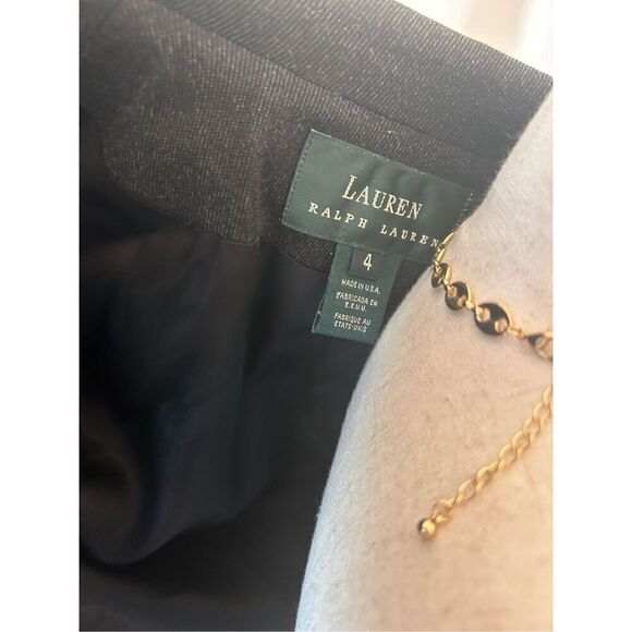 Ralph Lauren gray/black blazer size 4 two bottoms - Picture 4 of 6